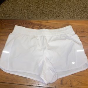 White Running Shorts